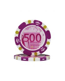 Pokerchips Euro ontwerp €500