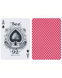Bee playing cards rood
