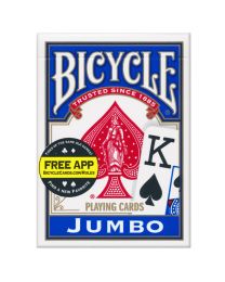 Bicycle kaarten jumbo index blauw