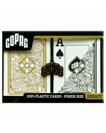 Copag Legacy Series plastic poker speelkaarten zwart & goud