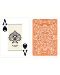 Plastic kaarten Modiano Texas Poker oranje