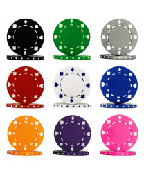 Suit poker chips