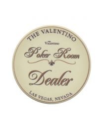 The Valentino Poker Room Dealer Button XL