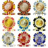 Pokerkoffer Euro ontwerp 300 pokerchips 