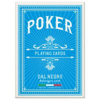 Dal Negro speelkaarten poker lichtblauw