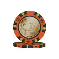 Pokerchips Euro ontwerp €0,10
