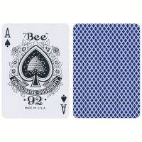 Bee playing cards blauw