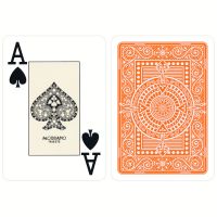 Plastic kaarten Modiano Texas Poker oranje