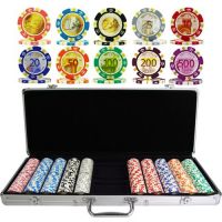 Pokerkoffer Euro ontwerp 500 pokerchips