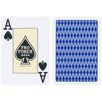 Pro Poker Plastic Speelkaarten Blauw